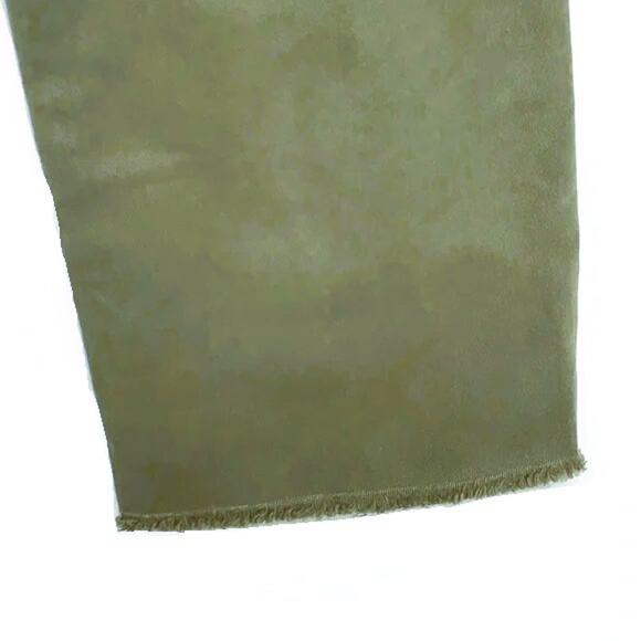 RAG & BONE Buckley Crop Chinos Olive Green Raw Hem ~ Women's Size 26 - Picture 5 of 8